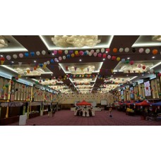 Indoor Helium String Of Pearls Balloon Decoration 